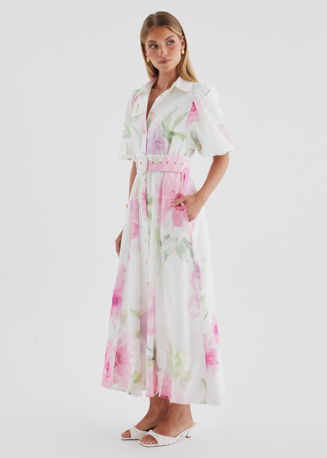 Jazmina Maxi Dress - Pink Bouquet