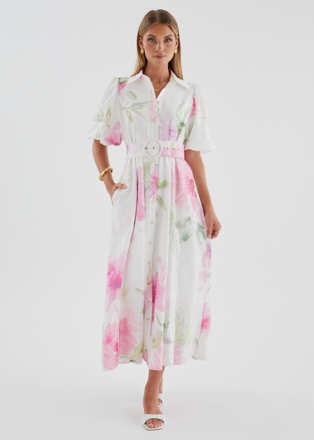 Jazmina Maxi Dress - Pink Bouquet