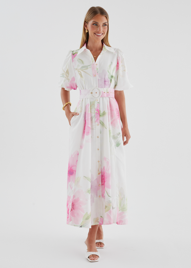 Jazmina Maxi Dress - Pink Bouquet