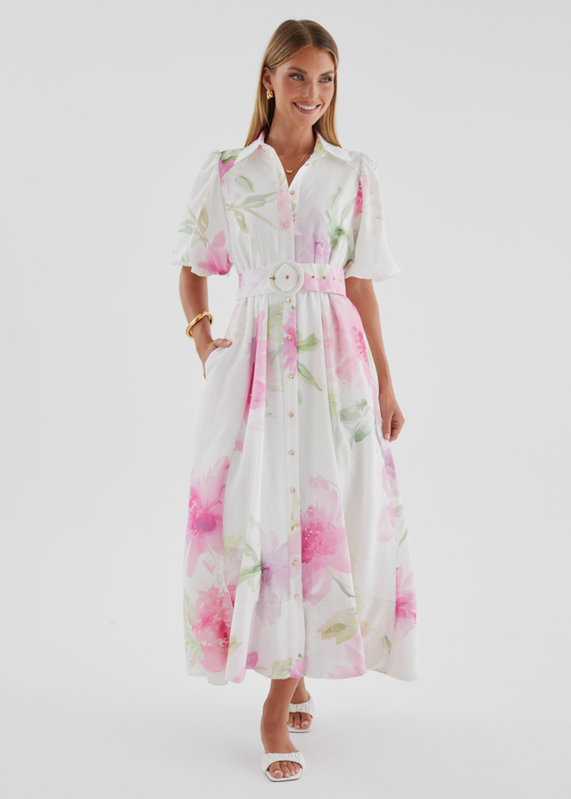 Jazmina Maxi Dress - Pink Bouquet