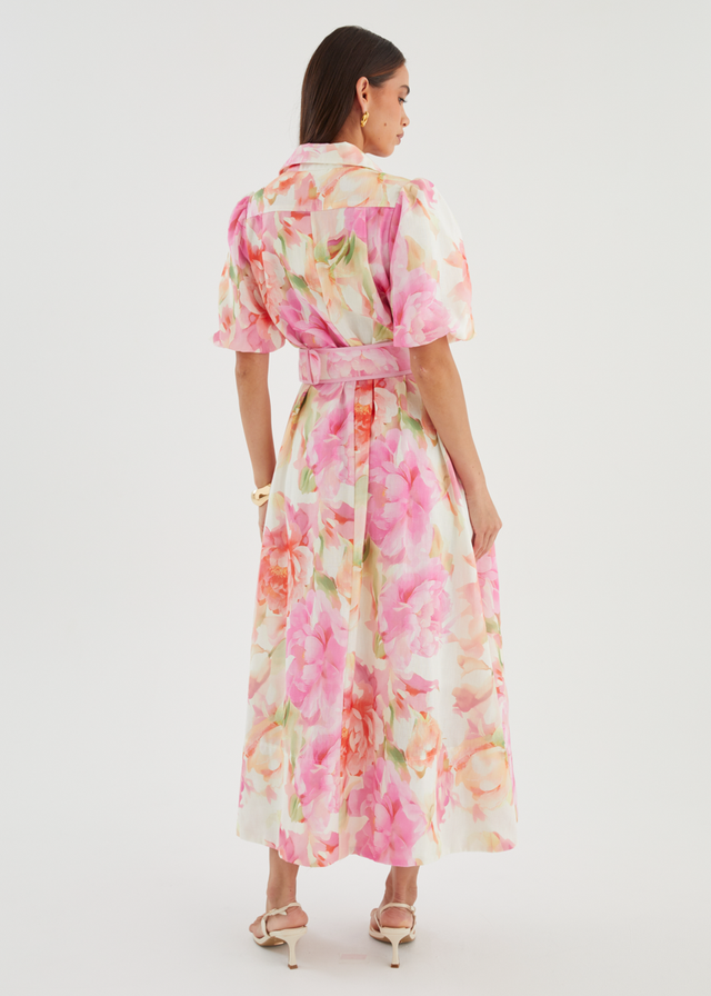 Hermione Maxi Dress - Pink Gardenia