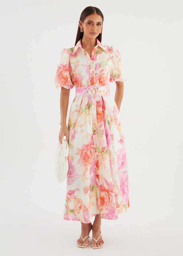 Hermione Maxi Dress - Pink Gardenia