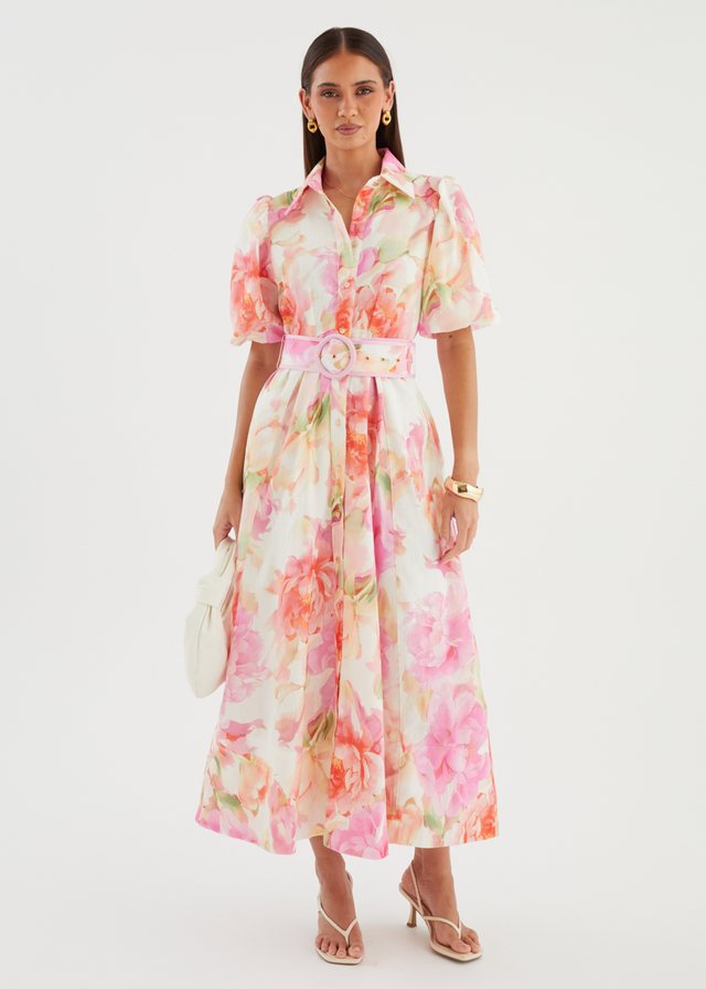 Hermione Maxi Dress - Pink Gardenia