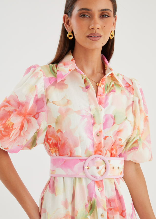 Hermione Maxi Dress - Pink Gardenia