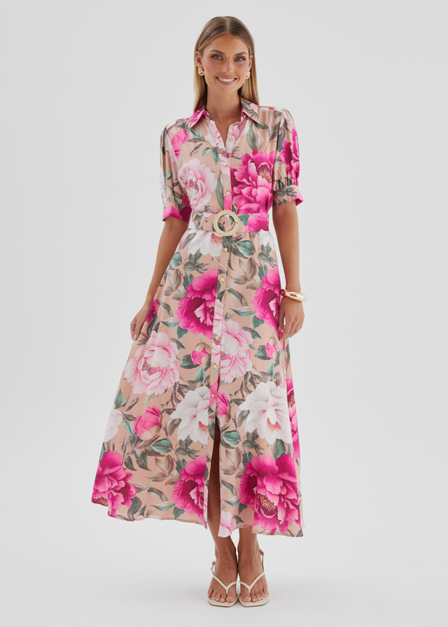 Devora Maxi Dress - Blush Flowers