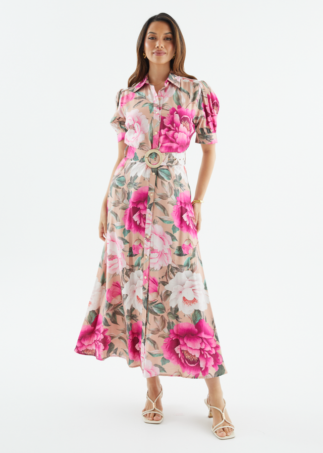 Devora Maxi Dress - Blush Flowers