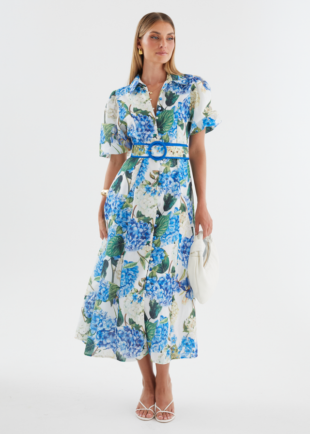 Kameah Maxi Dress - Blue Hydrangea