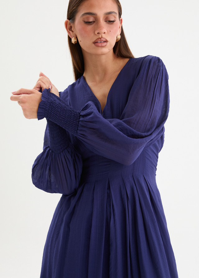Jaycee Midi Dress - Navy Gingham & Heels Jaycee Midi Dress - Navy Gingham & Heels