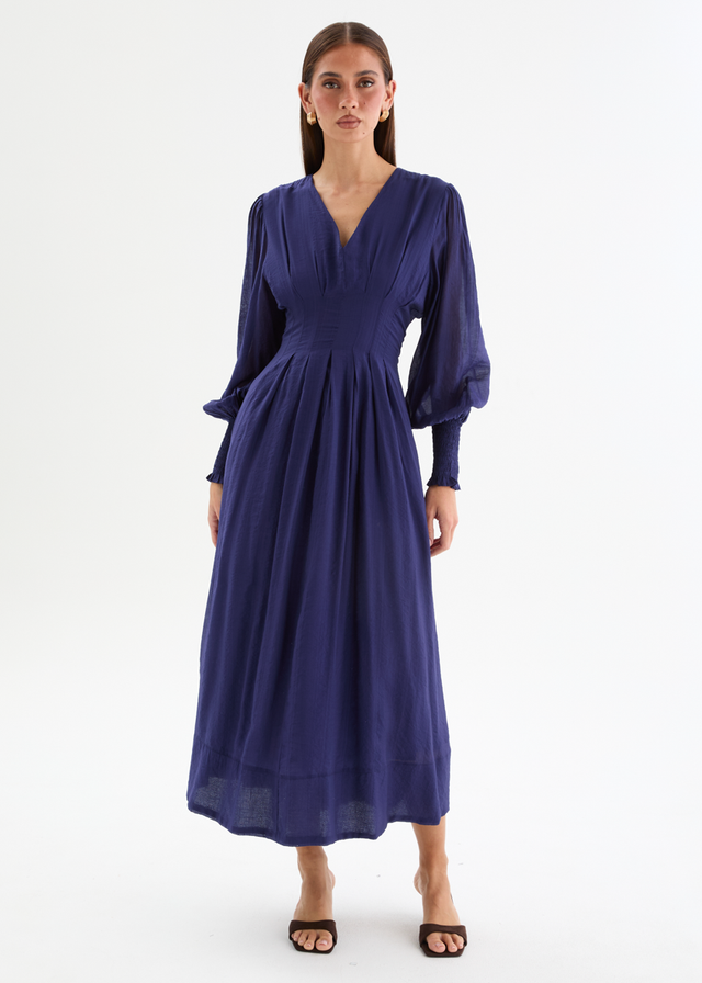 Jaycee Midi Dress - Navy