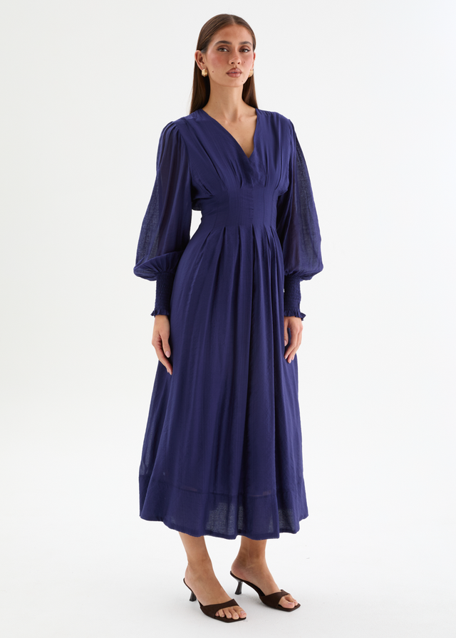 Jaycee Midi Dress - Navy