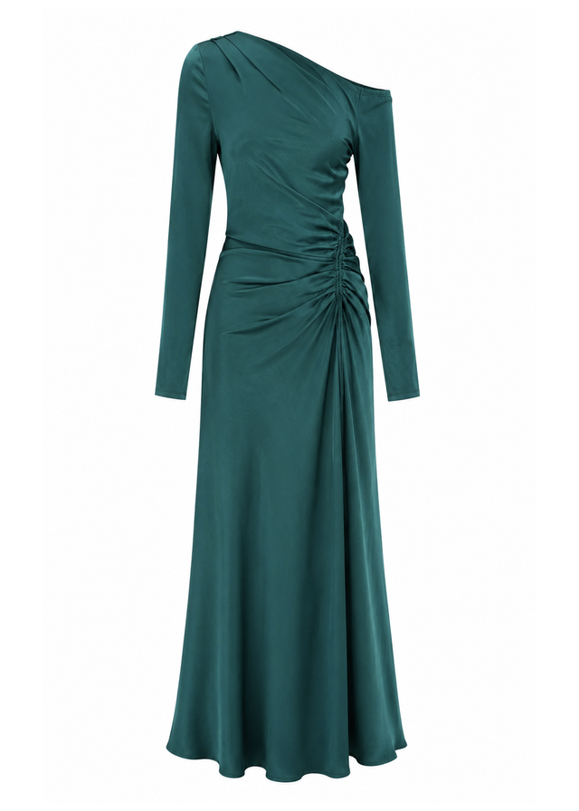 Destini Drop Shoulder Maxi Dress - Emerald