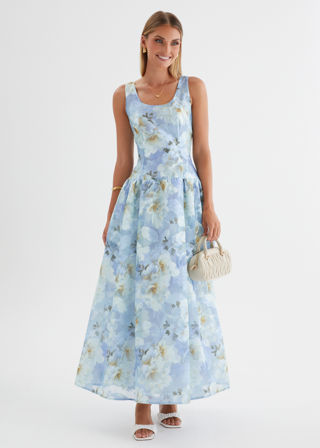 Milly Maxi Dress - Azure Petals