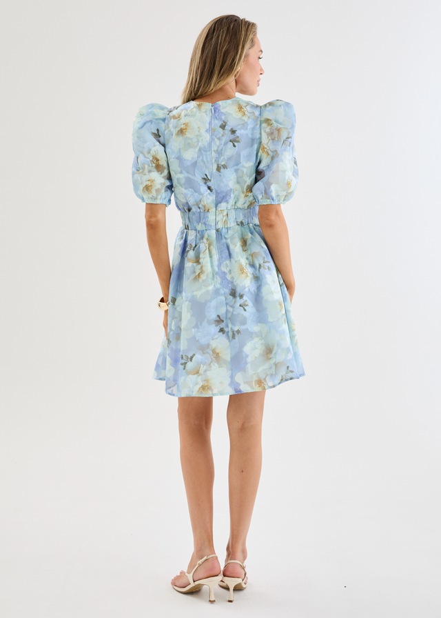 Meera Dress - Azure Petals