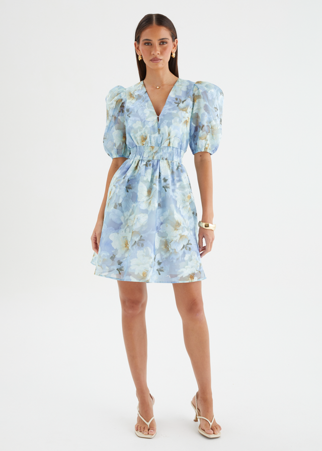 Meera Dress - Azure Petals