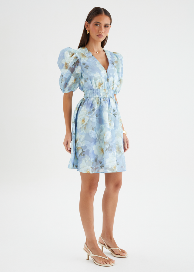 Meera Dress - Azure Petals