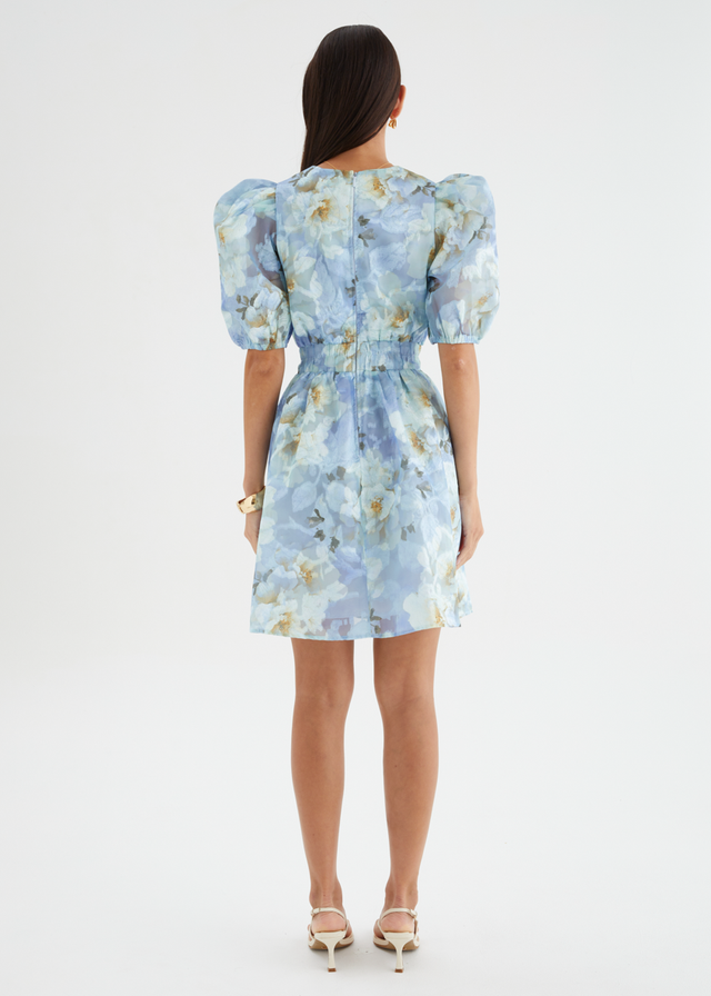 Meera Dress - Azure Petals