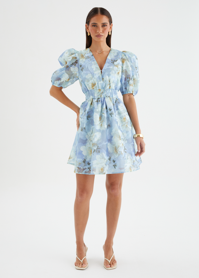 Meera Dress - Azure Petals