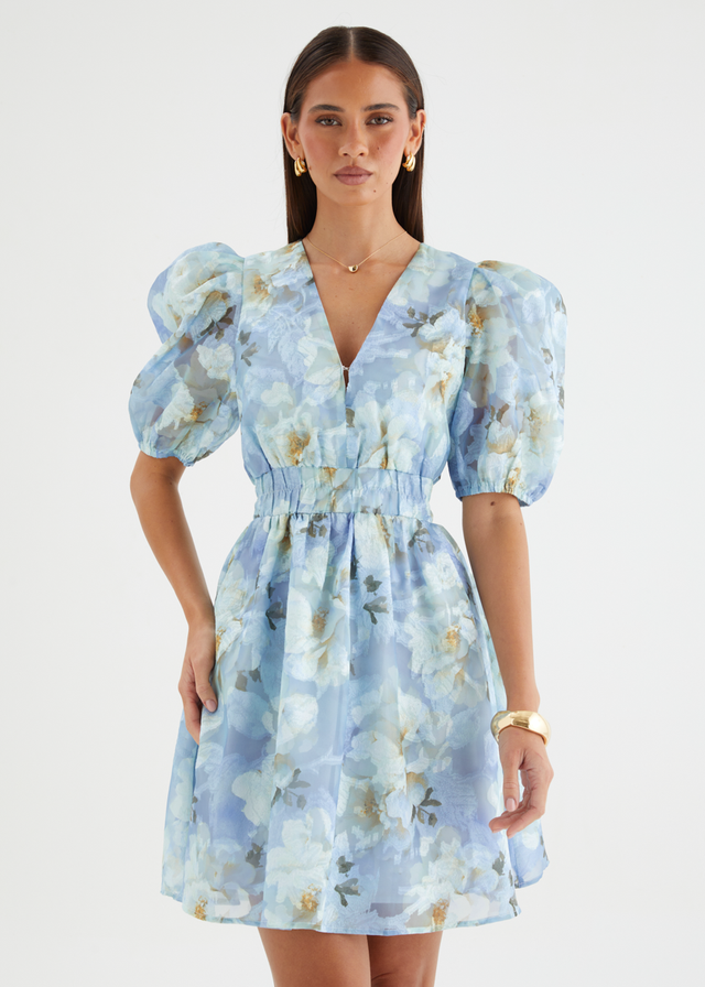 Meera Dress - Azure Petals