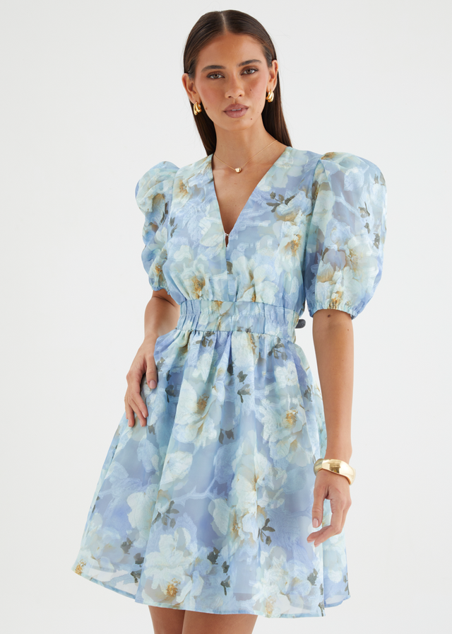 Meera Dress - Azure Petals