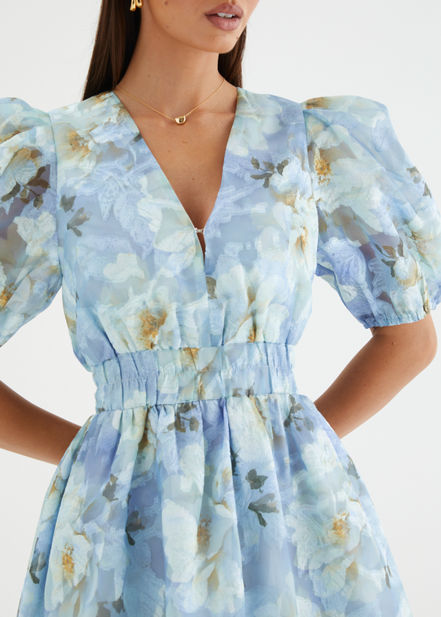 Meera Dress - Azure Petals