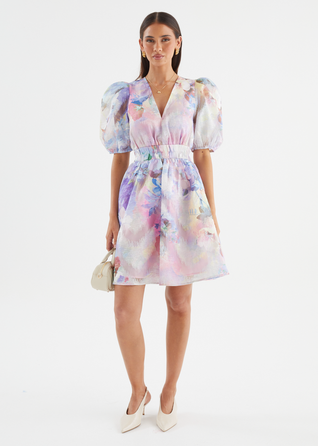 Meera Dress - Lilac Watercolour