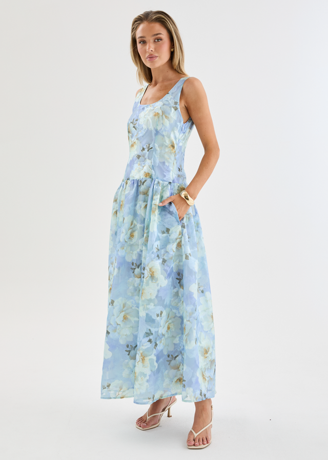 Milly Maxi Dress - Azure Petals
