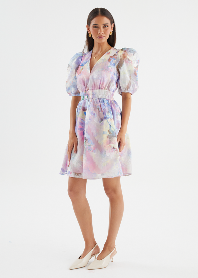 Meera Dress - Lilac Watercolour