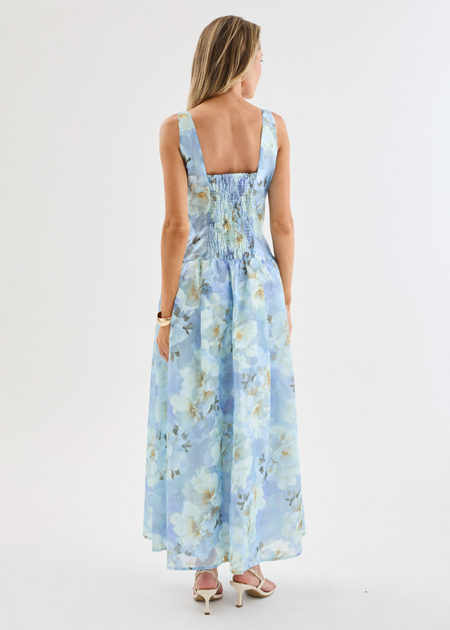 Milly Maxi Dress - Azure Petals