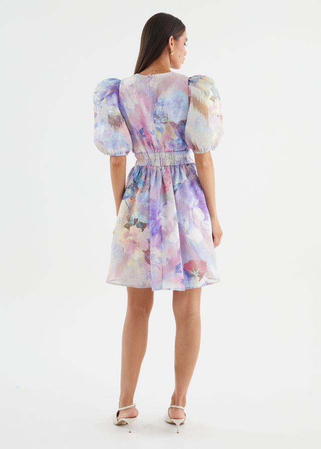 Meera Dress - Lilac Watercolour