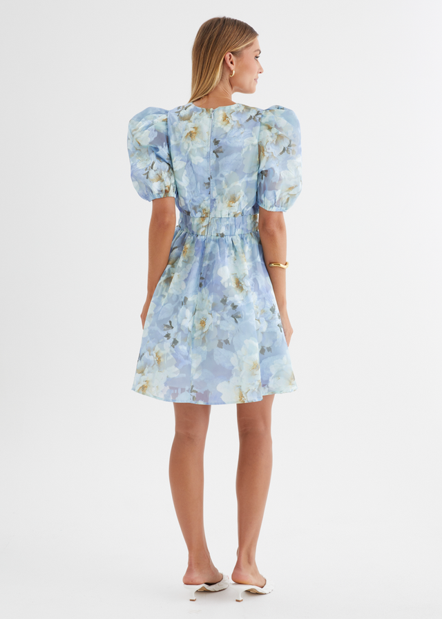 Meera Dress - Azure Petals