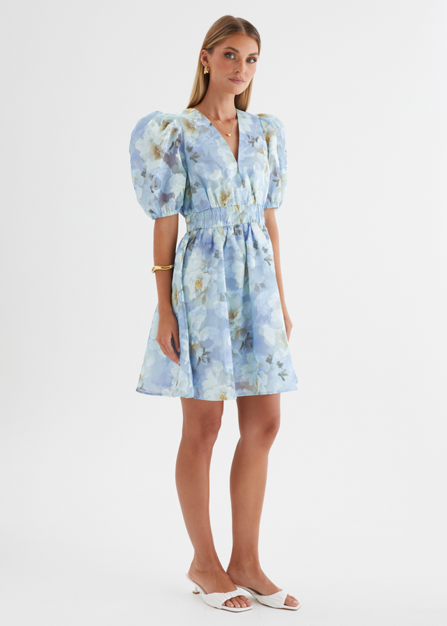 Meera Dress - Azure Petals