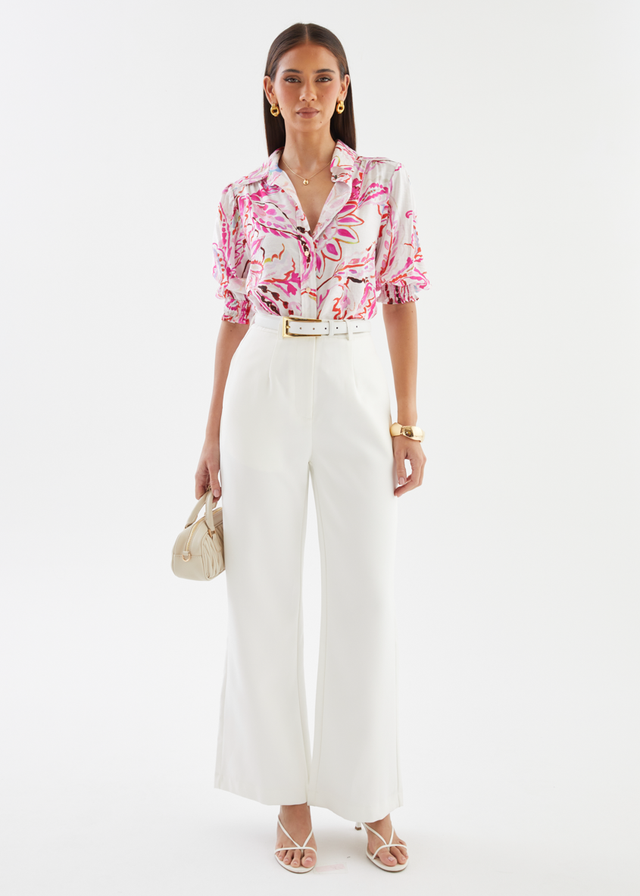Dalton Blouse - Botanical Pink