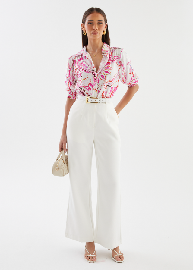 Dalton Blouse - Botanical Pink