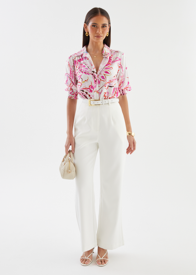 Dalton Blouse - Botanical Pink