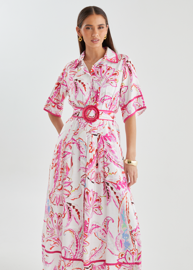 Delaney Maxi Dress - Botanical Pink