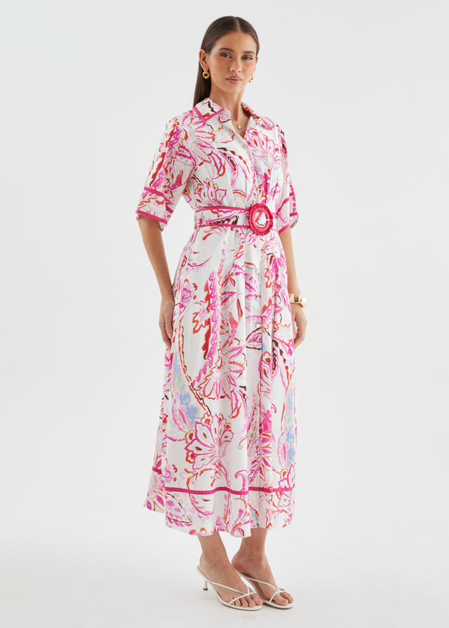 Delaney Maxi Dress - Botanical Pink