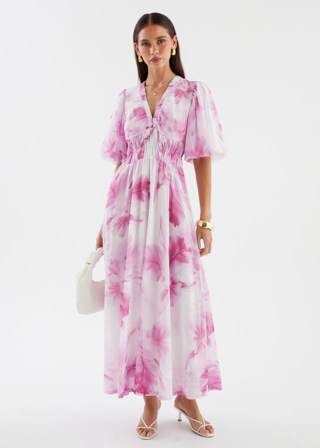 Wonderwall Midi Dress - Pink Floss
