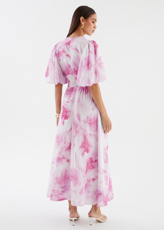 Wonderwall Midi Dress - Pink Floss