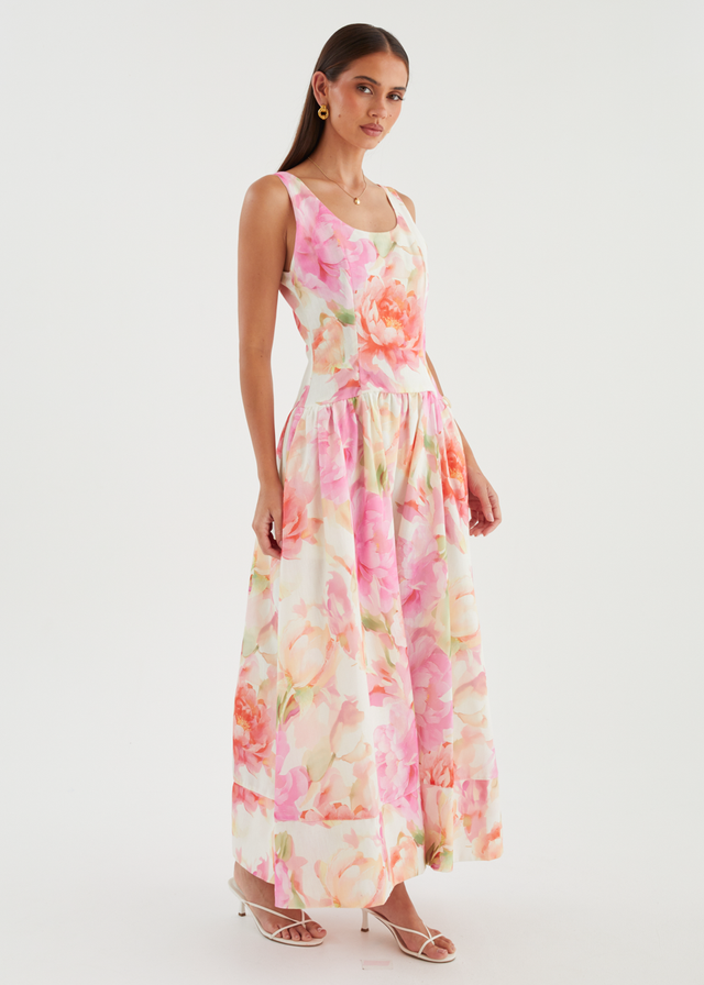 Hilarie Maxi Dress - Pink Gardenia