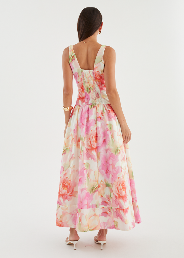 Hilarie Maxi Dress - Pink Gardenia
