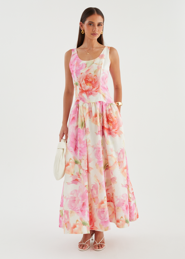 Hilarie Maxi Dress - Pink Gardenia