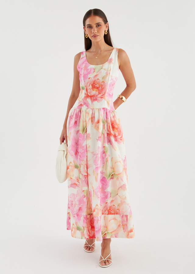 Hilarie Maxi Dress - Pink Gardenia
