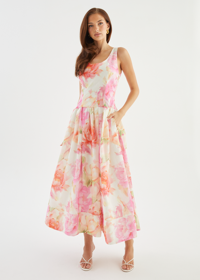 Hilarie Maxi Dress - Pink Gardenia
