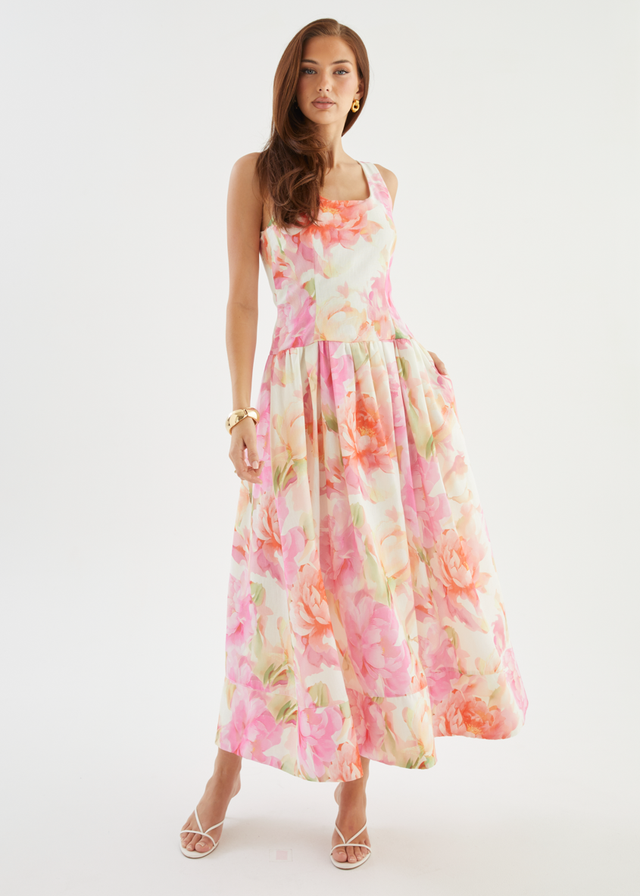 Hilarie Maxi Dress - Pink Gardenia