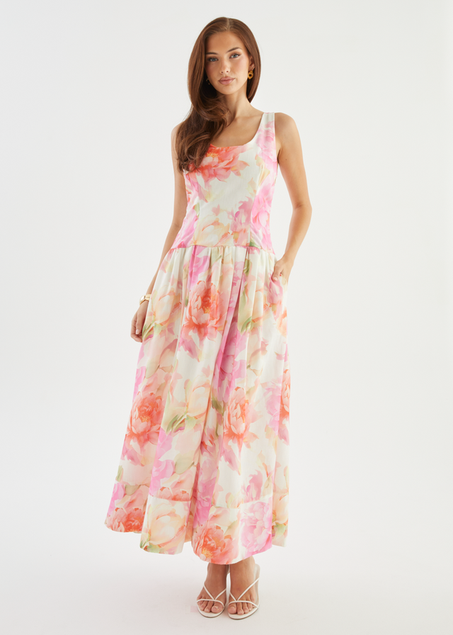 Hilarie Maxi Dress - Pink Gardenia
