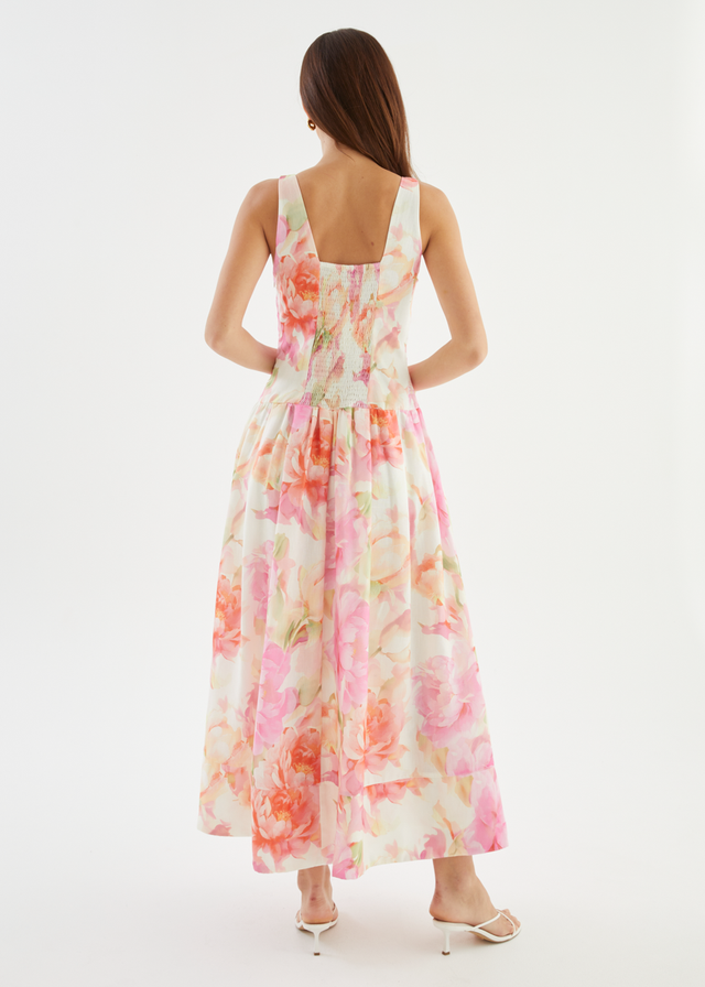 Hilarie Maxi Dress - Pink Gardenia