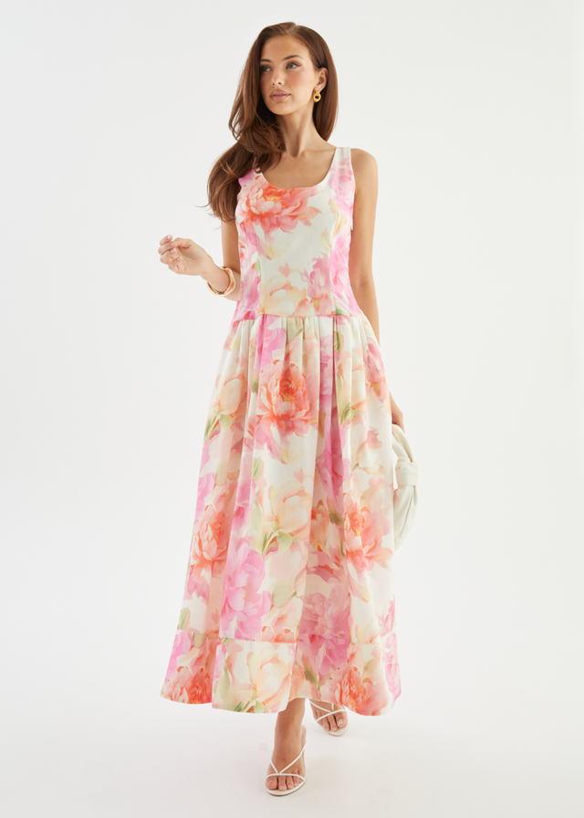 Hilarie Maxi Dress - Pink Gardenia