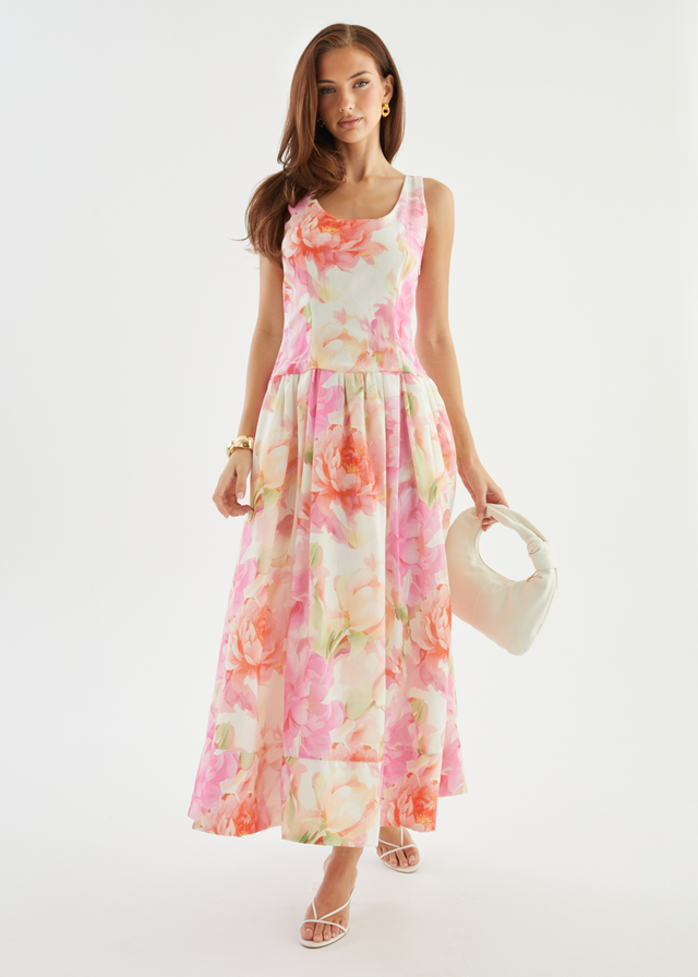 Hilarie Maxi Dress - Pink Gardenia