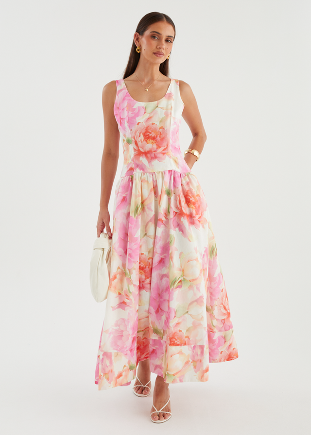 Hilarie Maxi Dress - Pink Gardenia