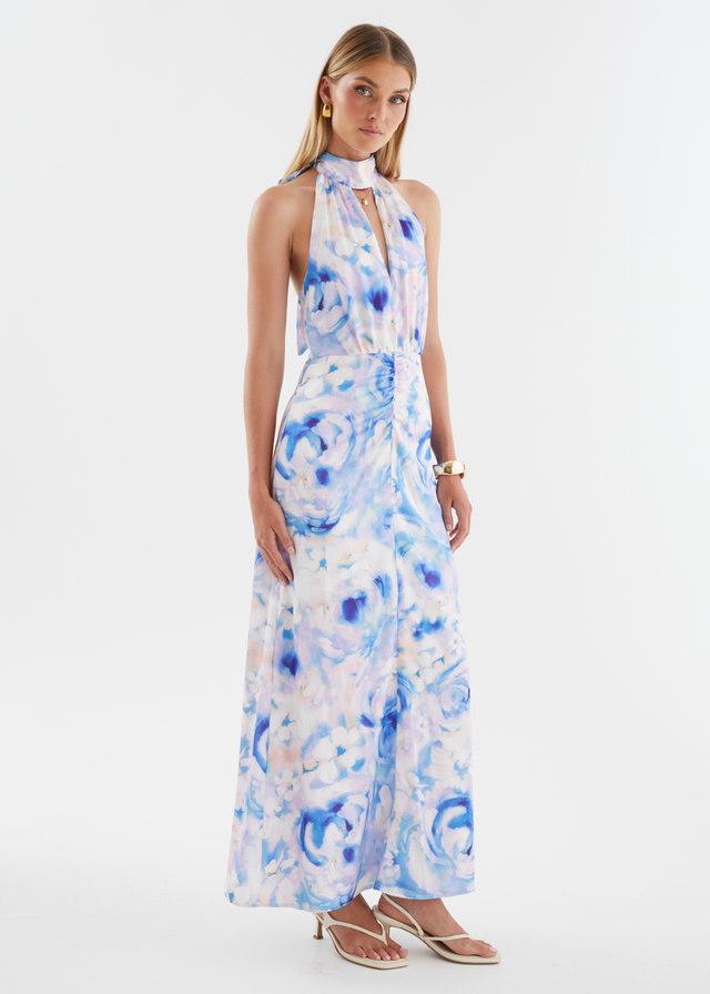 Faith Maxi Dress - Blue Peony